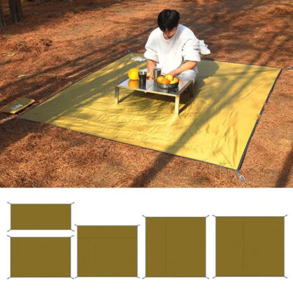 Waterproof Camping Mat & Tarp – Thick, Foldable Picnic Mat, Beach Pad, Tent Sunshade Canopy Ground Sheet